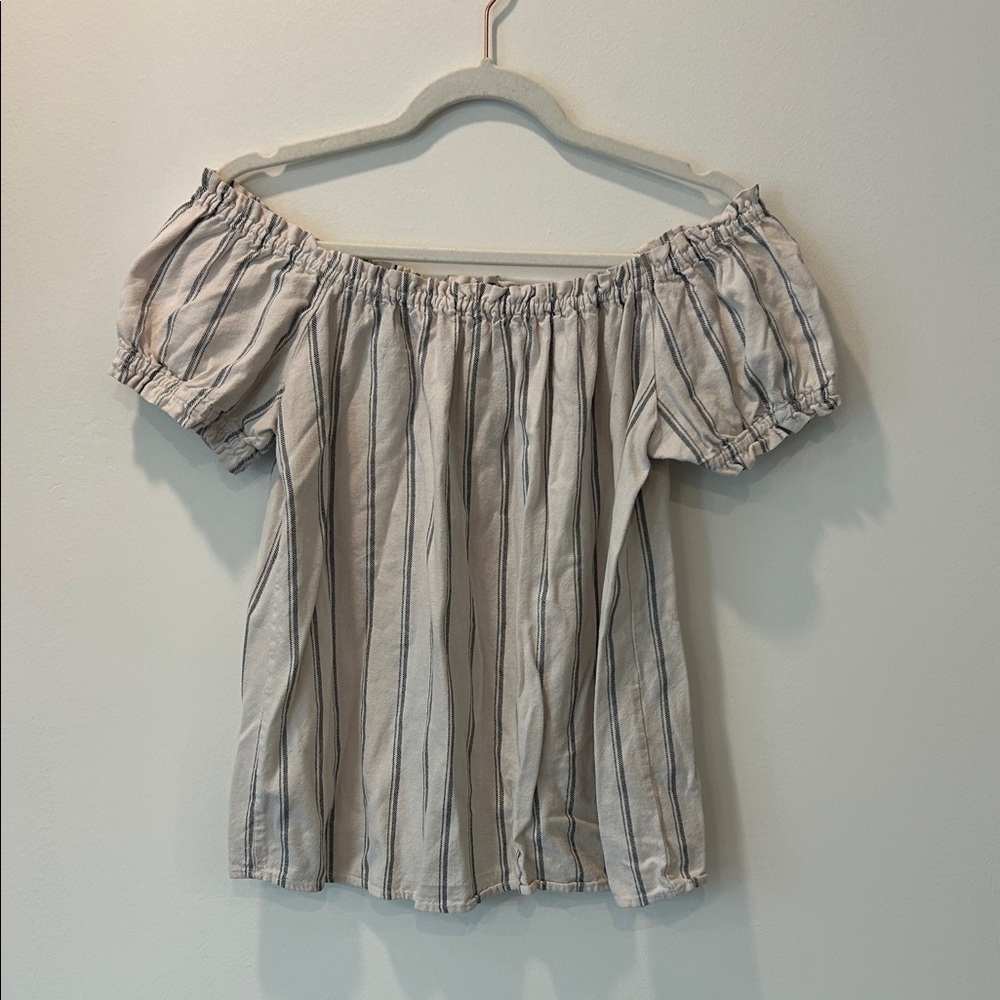 Vero Moda Off-Shoulder Striped Blouse